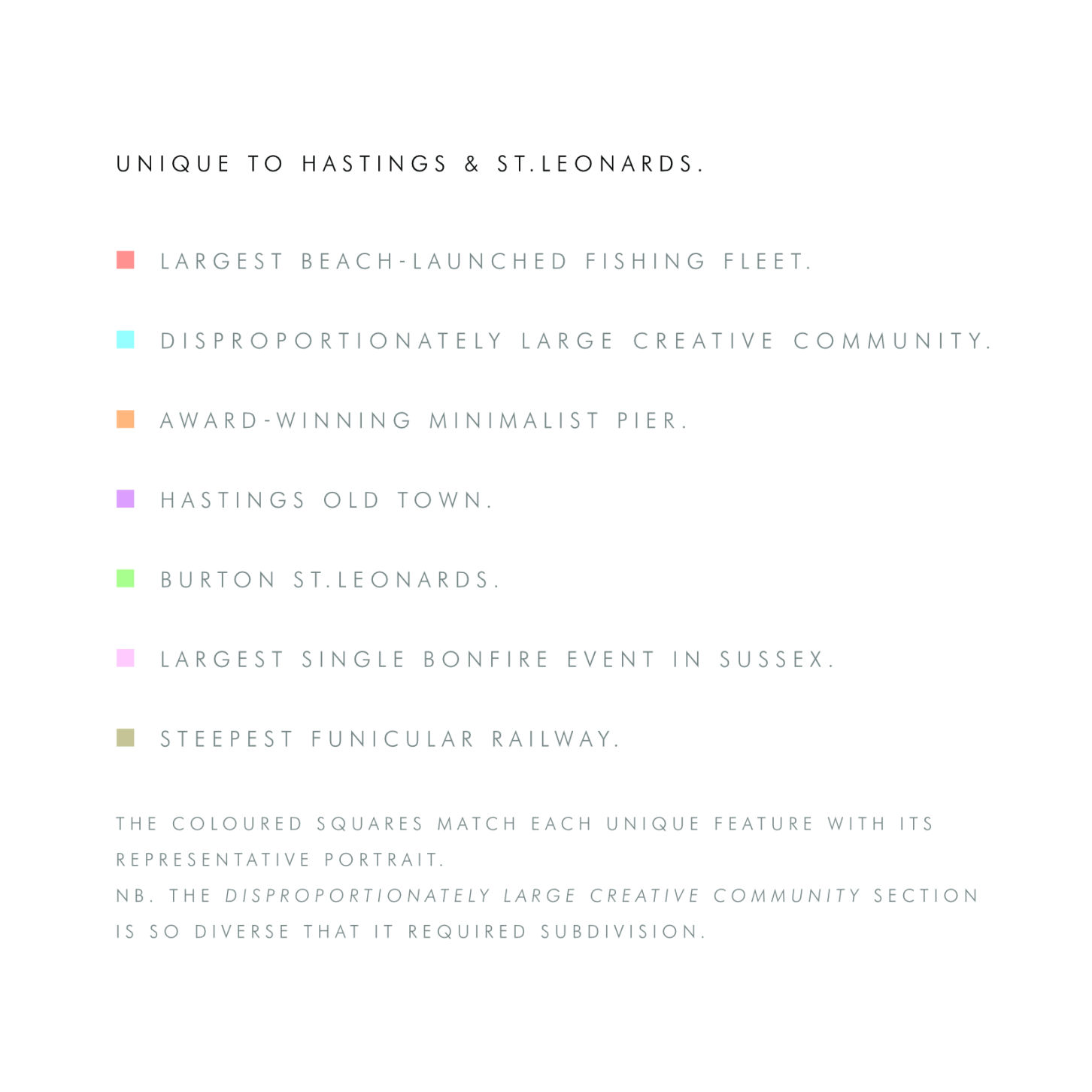 Unique features in Hastings & St Leonards
