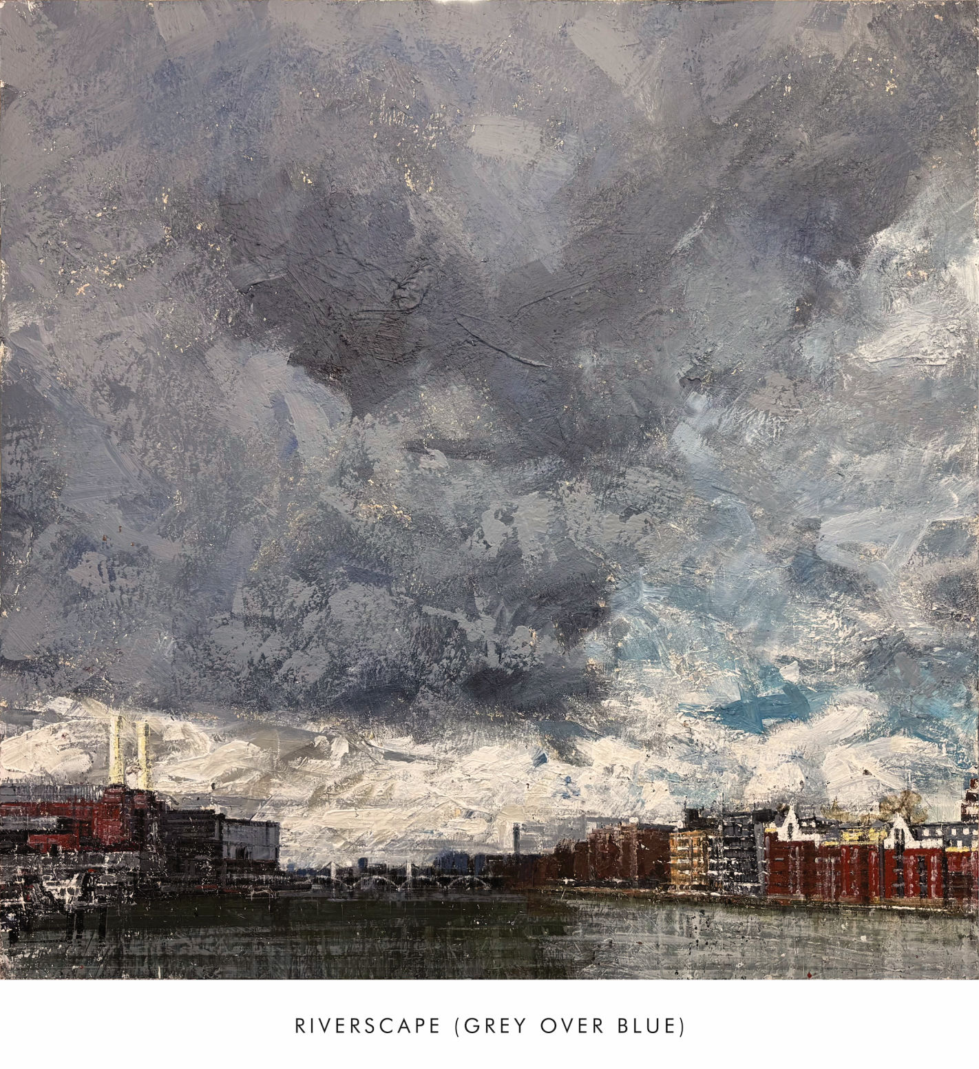 RIVERSCAPE (GREY OVER BLUE)